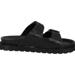 Damen Palado Pantoletten & Badeschuhe<Irisa, Plateau-Pantoletten, Damen, Schwarz Strass