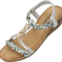 Damen Palado Sandaletten<Isotora, Keilsandaletten, Damen, Silber