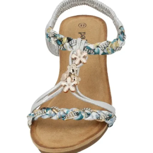 Damen Palado Sandaletten<Isotora, Keilsandaletten, Damen, Silber