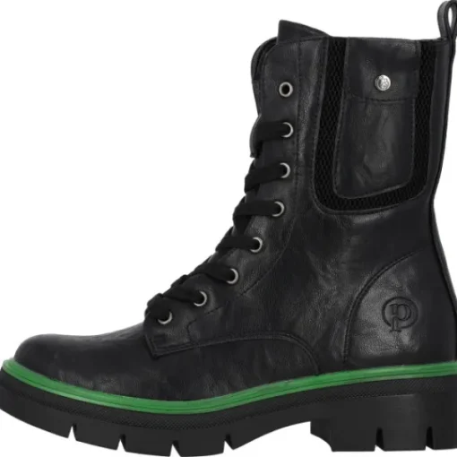 Damen Palado by Sila Sahin Stiefel<Palado Jazzly by Sila Sahin, Schnürstiefel, Damen, Schwarz/Grün