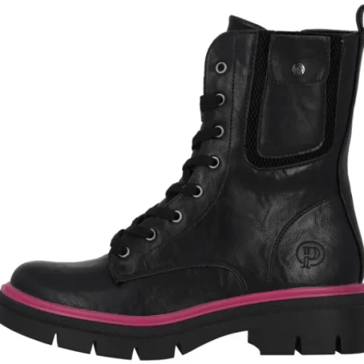 Damen Palado by Sila Sahin Stiefel<Palado Jazzly by Sila Sahin, Schnürstiefel, Damen, Schwarz/Pink
