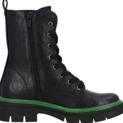 Damen Palado by Sila Sahin Stiefel<Palado Jazzly by Sila Sahin, Schnürstiefel, Damen, Schwarz/Grün