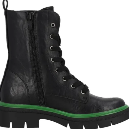 Damen Palado by Sila Sahin Stiefel<Palado Jazzly by Sila Sahin, Schnürstiefel, Damen, Schwarz/Grün
