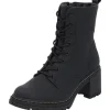 Damen Palado Stiefel<Kefalonia, Schnürstiefeletten, Damen, Schwarz Matt
