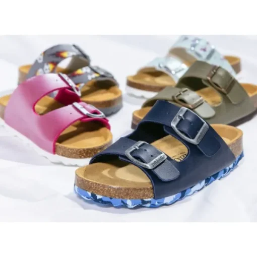 Kinder Palado Pantoletten & Badeschuhe<Kids Korfu B, Pantoletten, Kinder, Dunkelblau/Camou