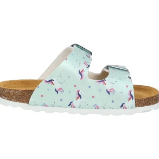 Kinder Palado Pantoletten & Badeschuhe<Kids Korfu G, Pantoletten, Kinder, Türkis Unicorn