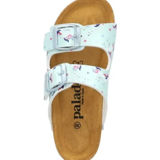 Kinder Palado Pantoletten & Badeschuhe<Kids Korfu G, Pantoletten, Kinder, Türkis Unicorn