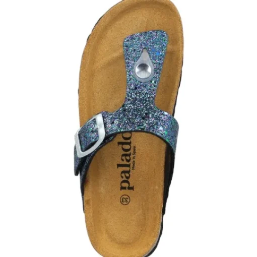 Kinder Palado Pantoletten & Badeschuhe<Kids Kos G Glitzer, Zehentrenner, Kinder, Blau