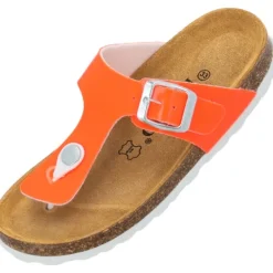 Kinder Palado Pantoletten & Badeschuhe<Kids Kos G Lack, Zehentrenner, Kinder, Orange Neon