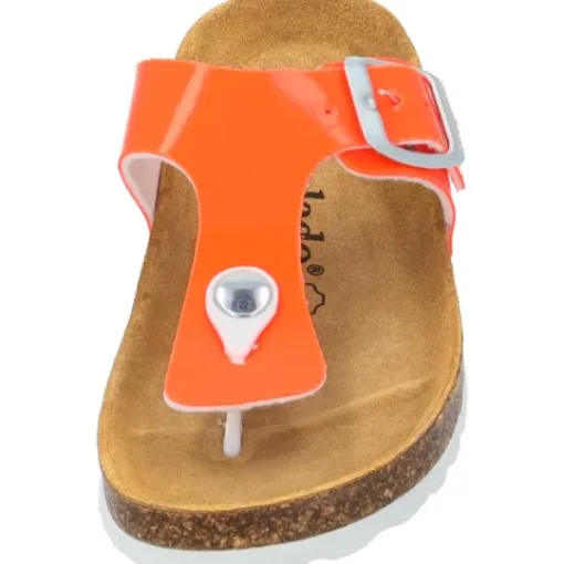 Kinder Palado Pantoletten & Badeschuhe<Kids Kos G Lack, Zehentrenner, Kinder, Orange Neon