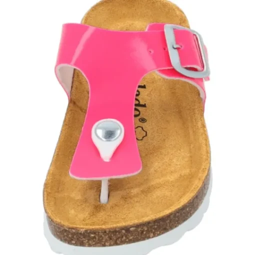 Kinder Palado Pantoletten & Badeschuhe<Kids Kos G Lack, Zehentrenner, Kinder, Pink Neon