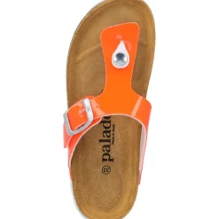 Kinder Palado Pantoletten & Badeschuhe<Kids Kos G Lack, Zehentrenner, Kinder, Orange Neon