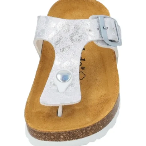 Kinder Palado Pantoletten & Badeschuhe<Kids Kos G Leo, Zehentrenner, Kinder, Weiß/Silber