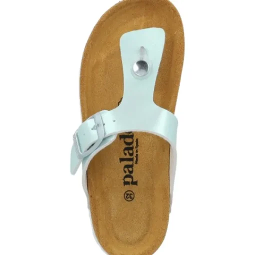 Kinder Palado Pantoletten & Badeschuhe<Kids Kos G Metallic, Zehentrenner, Kinder, Türkis