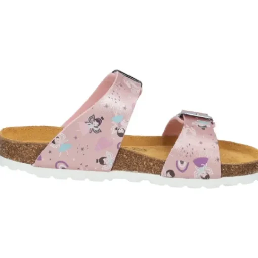 Kinder Palado Pantoletten & Badeschuhe<Kids Samos G Print, Pantoletten, Kinder, Rosa Metallic Fairy