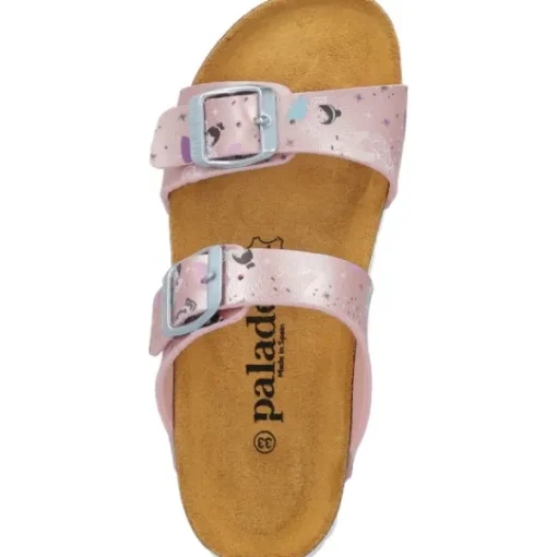 Kinder Palado Pantoletten & Badeschuhe<Kids Samos G Print, Pantoletten, Kinder, Rosa Metallic Fairy