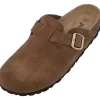Damen Palado Pantoletten & Badeschuhe<Kiel Premium Leather, Clogs, Damen, Dunkelbraun