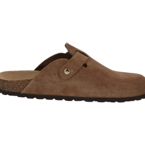 Damen Palado Pantoletten & Badeschuhe<Kiel Premium Leather, Clogs, Damen, Dunkelbraun
