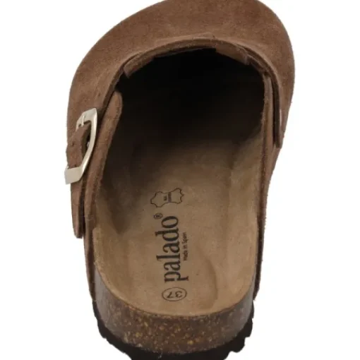 Damen Palado Pantoletten & Badeschuhe<Kiel Premium Leather, Clogs, Damen, Dunkelbraun