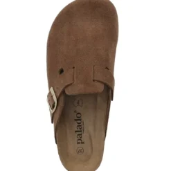 Damen Palado Pantoletten & Badeschuhe<Kiel Premium Leather, Clogs, Damen, Dunkelbraun