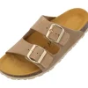 Damen Palado Pantoletten & Badeschuhe<Korfu Suede Premium Leather, Pantoletten, Damen, Beige/Gold