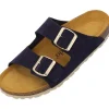 Damen Palado Pantoletten & Badeschuhe<Korfu Suede Premium Leather, Pantoletten, Damen, Dunkelblau