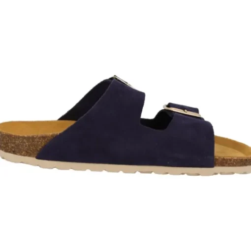 Damen Palado Pantoletten & Badeschuhe<Korfu Suede Premium Leather, Pantoletten, Damen, Dunkelblau