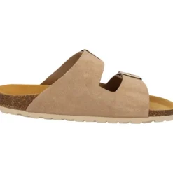 Damen Palado Pantoletten & Badeschuhe<Korfu Suede Premium Leather, Pantoletten, Damen, Beige/Gold