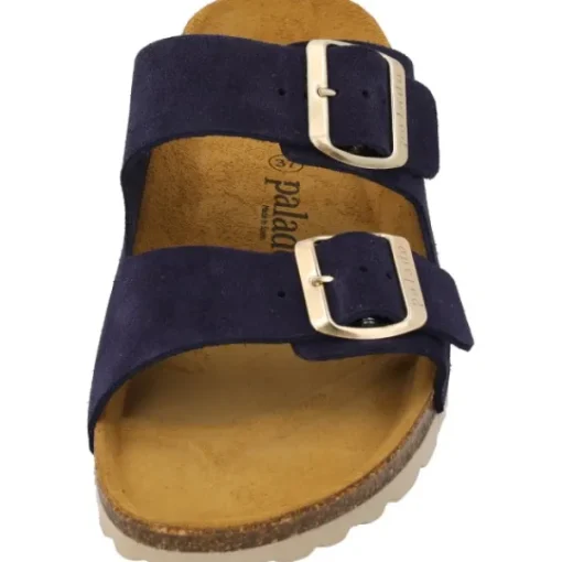 Damen Palado Pantoletten & Badeschuhe<Korfu Suede Premium Leather, Pantoletten, Damen, Dunkelblau