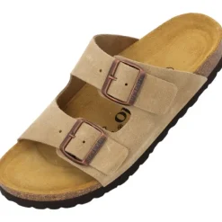 Damen Palado Pantoletten & Badeschuhe<Korfu Velours Premium Leather, Pantoletten, Damen, Cappuccino