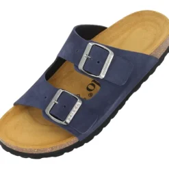 Damen Palado Pantoletten & Badeschuhe<Korfu Velours Premium Leather, Pantoletten, Damen, Dunkelblau