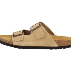 Damen Palado Pantoletten & Badeschuhe<Korfu Velours Premium Leather, Pantoletten, Damen, Cappuccino