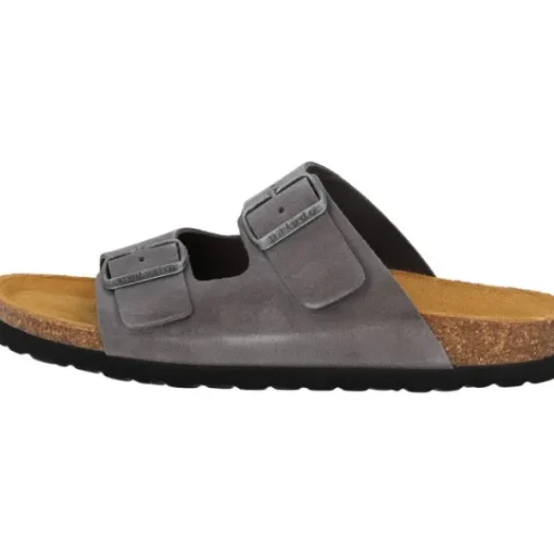 Herren Palado Pantoletten & Badeschuhe<Korfu Velours Premium Leather Herren, Pantoletten, Herren, Grau