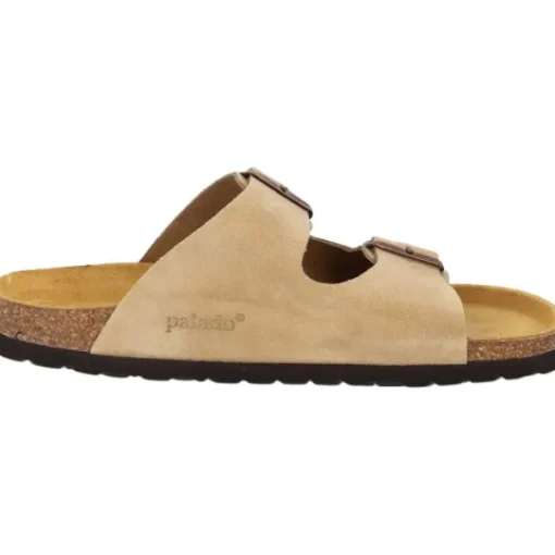 Damen Palado Pantoletten & Badeschuhe<Korfu Velours Premium Leather, Pantoletten, Damen, Cappuccino