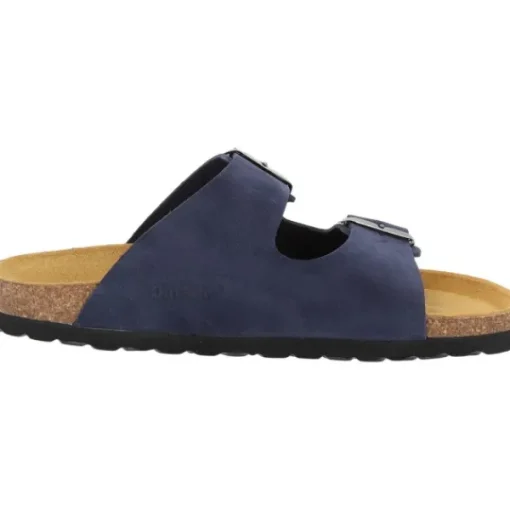 Damen Palado Pantoletten & Badeschuhe<Korfu Velours Premium Leather, Pantoletten, Damen, Dunkelblau
