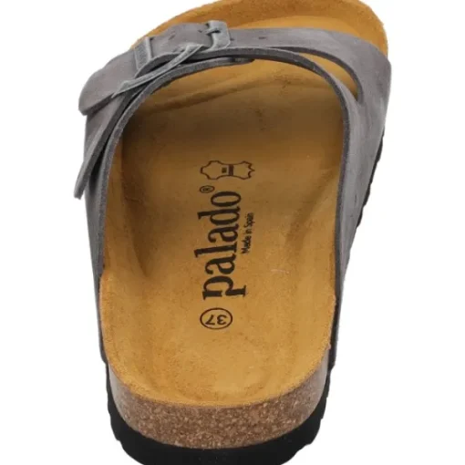 Herren Palado Pantoletten & Badeschuhe<Korfu Velours Premium Leather Herren, Pantoletten, Herren, Grau