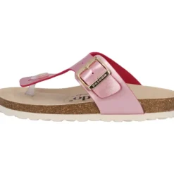 Damen Palado by Sila Sahin Pantoletten & Badeschuhe<Palado Kos BEGS by Sila Sahin, Zehentrenner, Damen, Pink Metallic