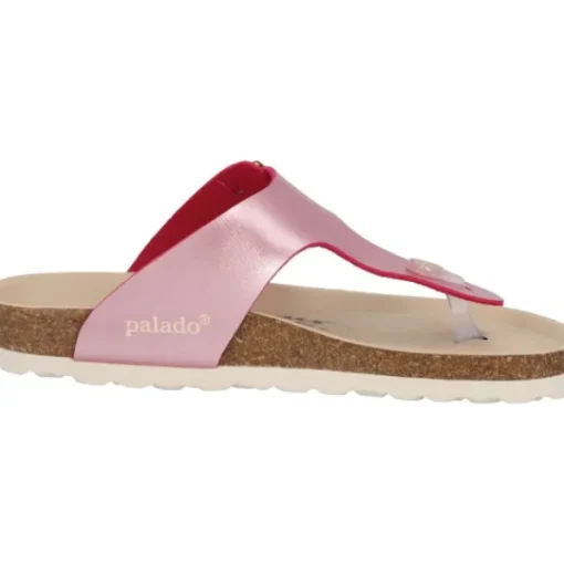 Damen Palado by Sila Sahin Pantoletten & Badeschuhe<Palado Kos BEGS by Sila Sahin, Zehentrenner, Damen, Pink Metallic