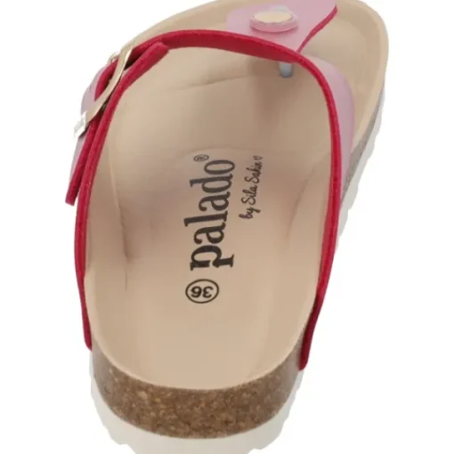 Damen Palado by Sila Sahin Pantoletten & Badeschuhe<Palado Kos BEGS by Sila Sahin, Zehentrenner, Damen, Pink Metallic