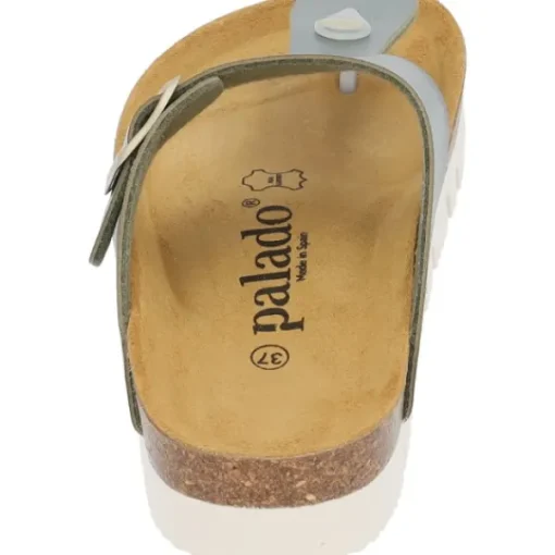Damen Palado by Sila Sahin Pantoletten & Badeschuhe<Palado Kos BEGS by Sila Sahin, Zehentrenner, Damen, Olive Metallic