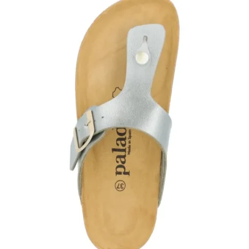 Damen Palado by Sila Sahin Pantoletten & Badeschuhe<Palado Kos BEGS by Sila Sahin, Zehentrenner, Damen, Olive Metallic
