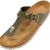 Damen Palado Pantoletten & Badeschuhe<Kos Lack, Zehentrenner, Damen, Khaki