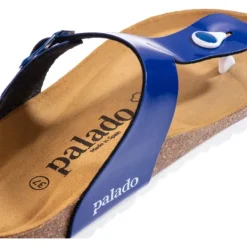 Damen Palado Pantoletten & Badeschuhe<Kos Lack, Zehentrenner, Damen, Blau