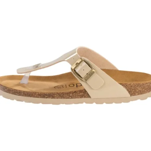 Damen Palado Pantoletten & Badeschuhe<Kos Lack, Zehentrenner, Damen, Cream