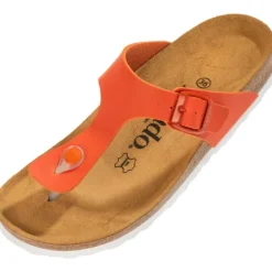 Damen Palado Pantoletten & Badeschuhe<Kos Matt, Zehentrenner, Damen, Orange