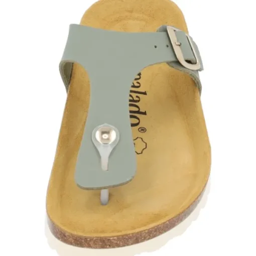 Damen Palado Pantoletten & Badeschuhe<Kos Matt, Zehentrenner, Damen, Olive