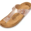 Damen Palado Pantoletten & Badeschuhe<Kos Metallic, Zehentrenner, Damen, Rose