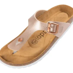 Damen Palado Pantoletten & Badeschuhe<Kos Metallic, Zehentrenner, Damen, Rose