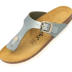 Damen Palado Pantoletten & Badeschuhe<Kos Metallic, Zehentrenner, Damen, Olive
