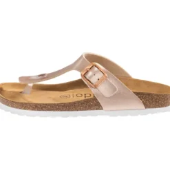 Damen Palado Pantoletten & Badeschuhe<Kos Metallic, Zehentrenner, Damen, Rose